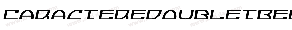CaracteredoubletBeveled-BYOx字体转换