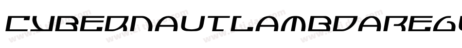 CybernautLambdaRegular-Ox54字体转换