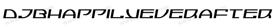 DjbHappilyeverafter-26oX字体转换