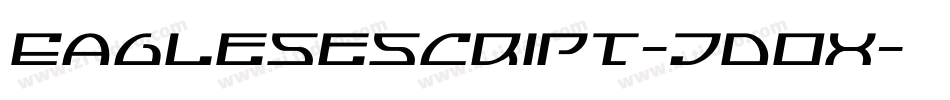 Eaglesescript-JDOx字体转换