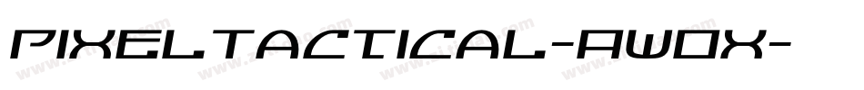 PixelTactical-AWOx字体转换