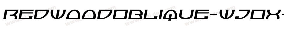 RedwoodOblique-wjOx字体转换