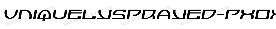 UniquelySprayed-PXOx字体转换 UniquelySprayed-PXOx字体转换