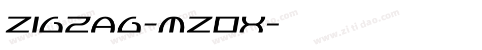 Zigzag-mZOx字体转换 Zigzag-mZOx字体转换