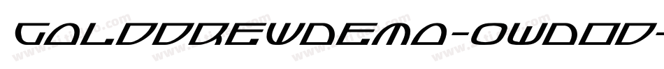 GolddrewDemo-0WDOd字体转换 GolddrewDemo-0WDOd字体转换