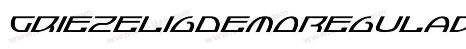 GriezeligDemoRegular-60oD字体转换