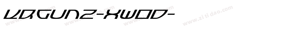 KrGunz-XWOd字体转换 KrGunz-XWOd字体转换