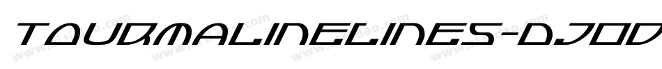 TourmalineLines-DjOd字体转换