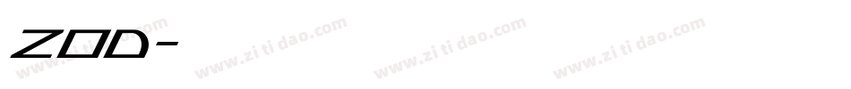ZOD字体转换