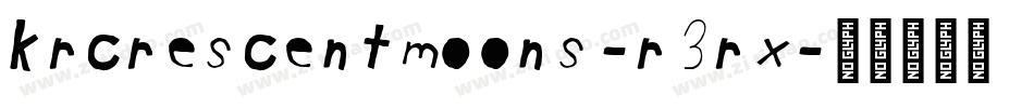 KrCrescentMoons-r3Rx字体转换
