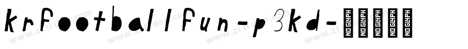 KrFootballFun-p3Kd字体转换