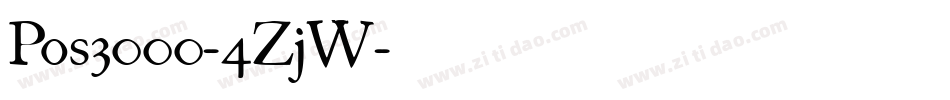 Pos3000-4ZjW字体转换