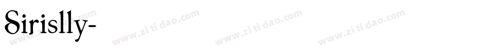 Sirislly字体转换