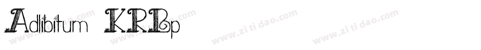 Adlibitum-KRBp字体转换