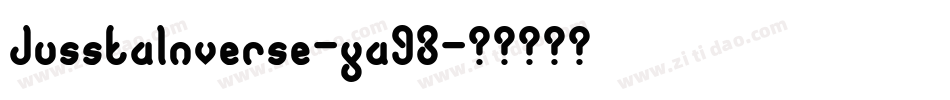 JusstaInverse-ya93字体转换