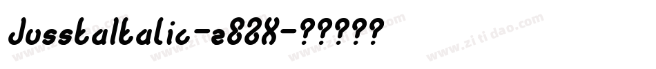 JusstaItalic-zEZX字体转换