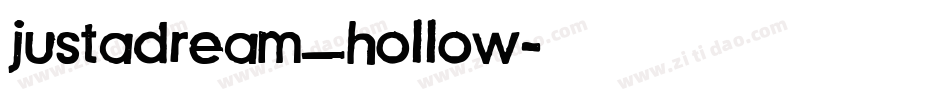 justadream_hollow字体转换