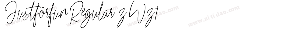 JustforfunRegular-zWz1字体转换