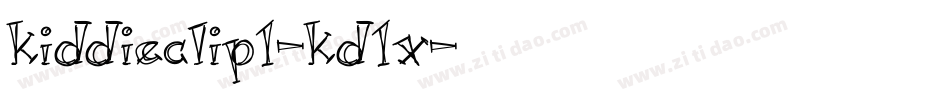 Kiddieclip1-Kd1X字体转换