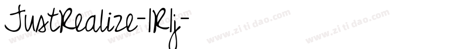 JustRealize-1R1j字体转换