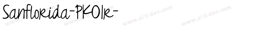Sanflorida-PKO1r字体转换