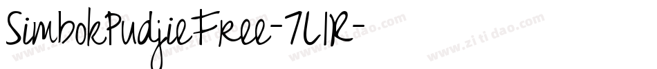 SimbokPudjieFree-7L1R字体转换
