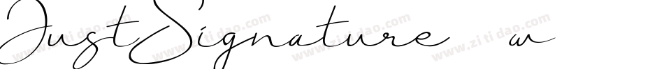 JustSignature-92w7字体转换