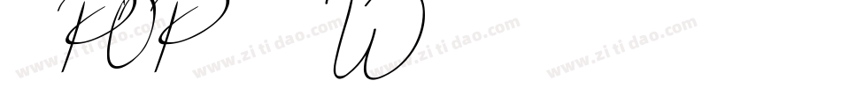 ＤＦPOPステンシルW7字体转换