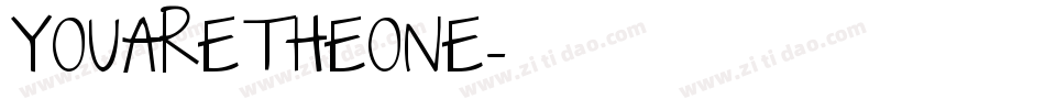 YOUARETHEONE字体转换