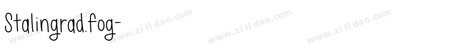Stalingrad.fog字体转换