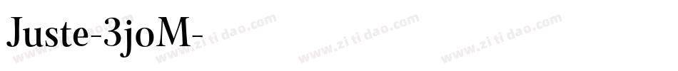 Juste-3joM字体转换