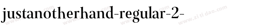 justanotherhand-regular-2字体转换