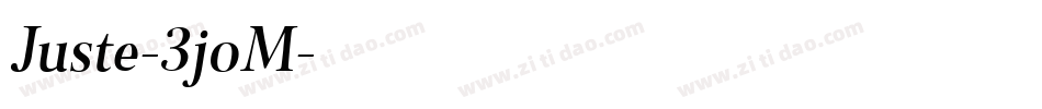 Juste-3joM字体转换