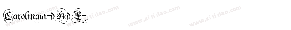 Carolingia-dKdE字体转换