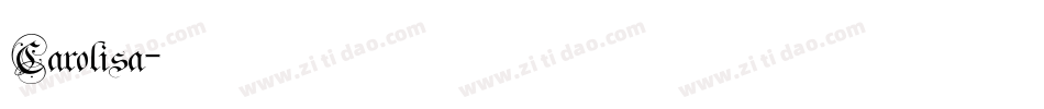 Carolisa字体转换