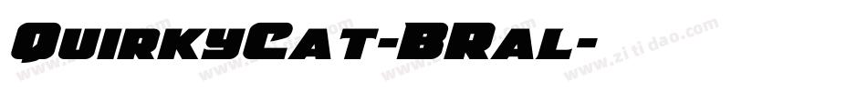 QuirkyCat-BRal字体转换