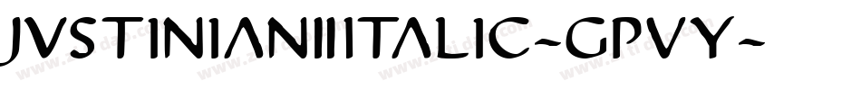 Justinian2Italic-Gpvy字体转换