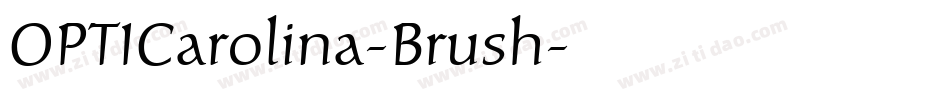 OPTICarolina-Brush字体转换