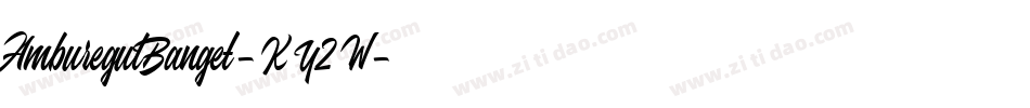 AmburegulBanget-KY2W字体转换