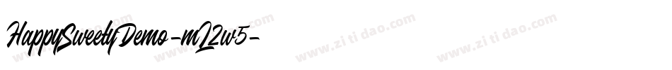 HappySweetyDemo-mL2w5字体转换 HappySweetyDemo-mL2w5字体转换
