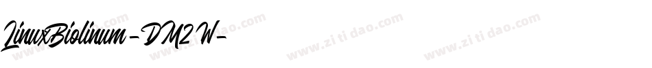 LinuxBiolinum-DM2W字体转换