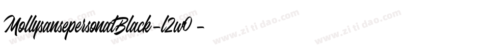 MollysansepersonalBlack-l2w0字体转换 MollysansepersonalBlack-l2w0字体转换