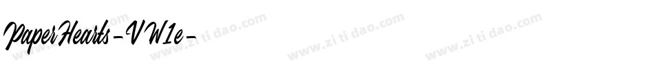 PaperHearts-VW1e字体转换 PaperHearts-VW1e字体转换