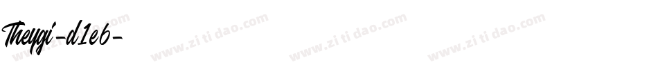 Theygi-d1e6字体转换