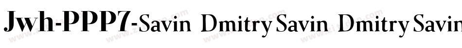 Jwh-PPP7字体转换