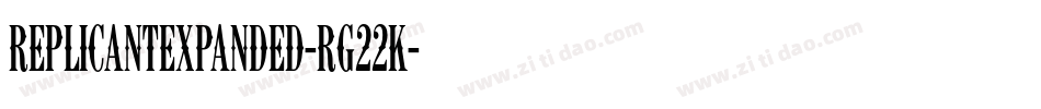 ReplicantExpanded-rg22K字体转换