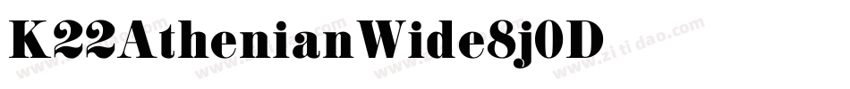 K22AthenianWide-8j0D字体转换