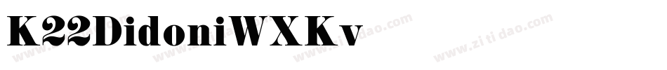 K22Didoni-WXKv字体转换