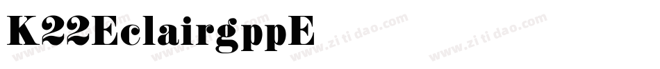K22Eclair-gppE字体转换