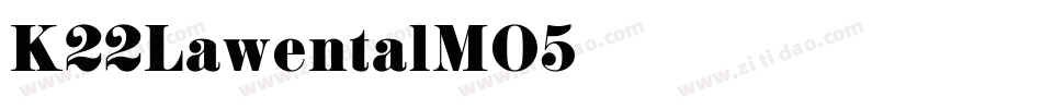 K22Lawenta-lMO5字体转换